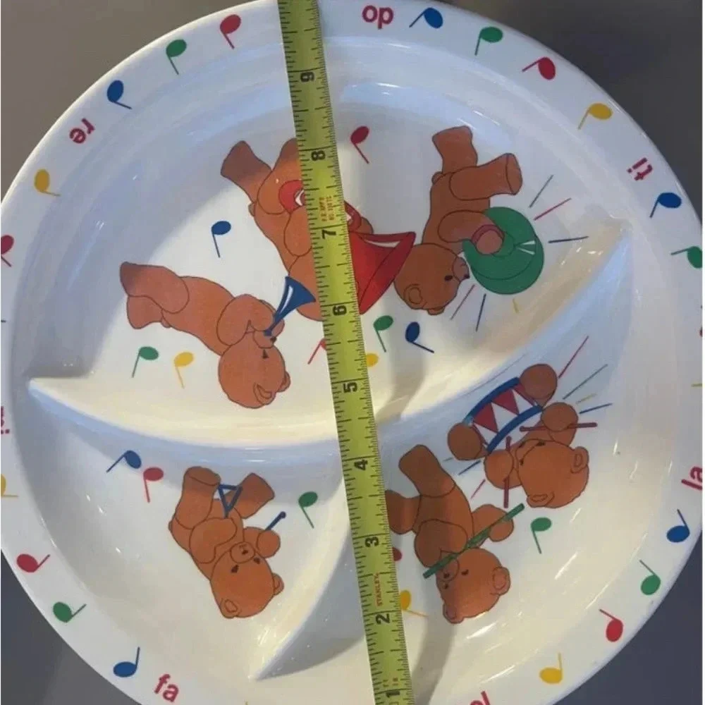 VTG 1987 Musical Bears Plates Anacapa Melamine